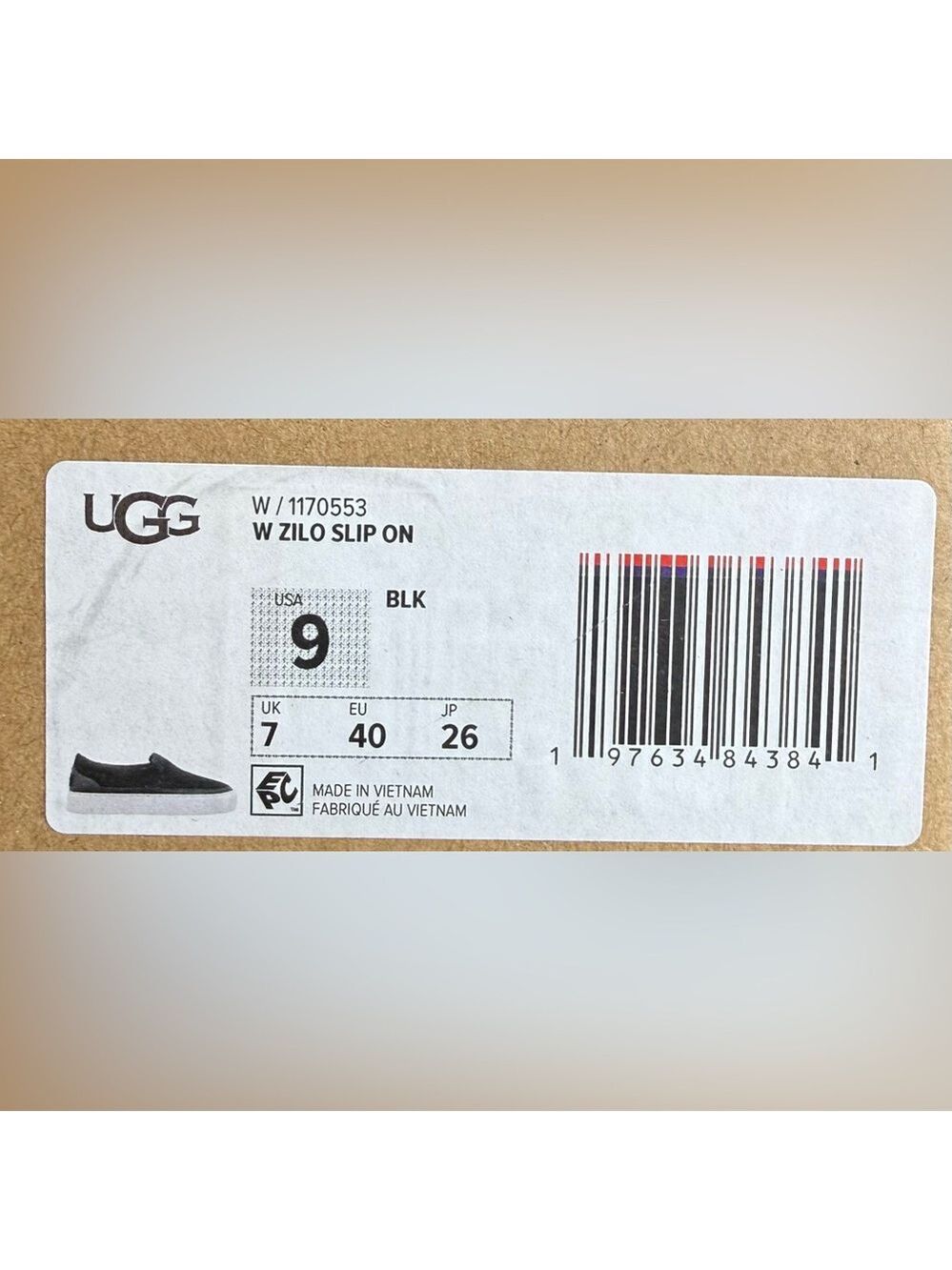 NWT UGG Zilo Slip-On Sneaker – Black Suede – Women’s Size 9 - Picture 3 of 10